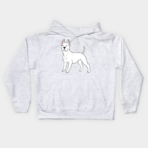 Dogo Argentino (Doggust 2022) Kids Hoodie by tiffatiel